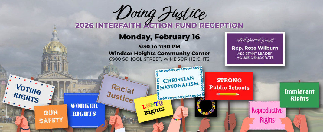 Doing Justice: 2026 Interfaith Action Fund Reception on Monday, February 16