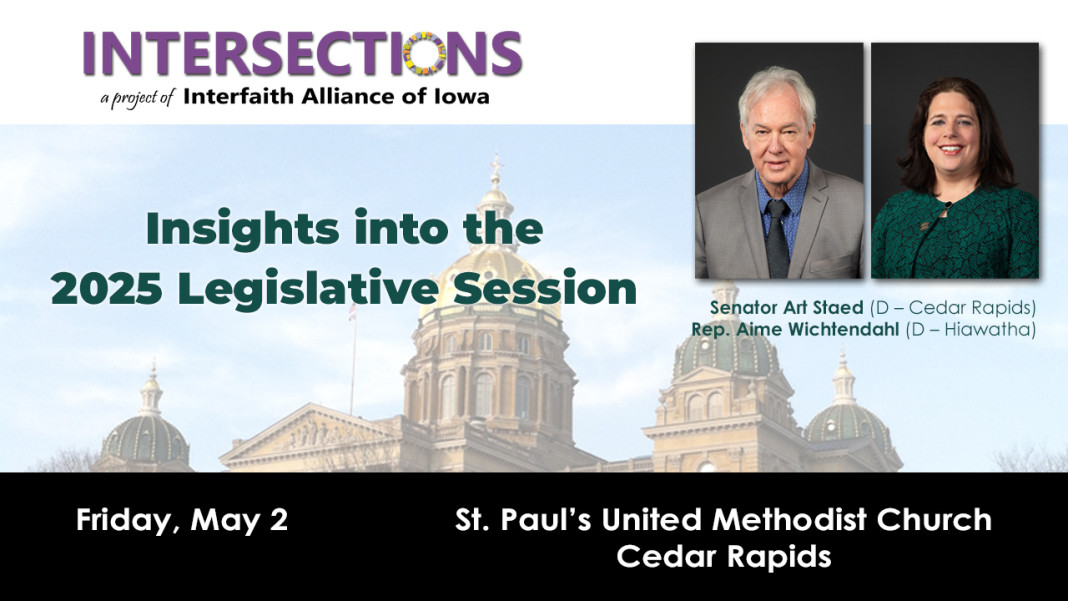 Intersections meets the first Friday of each month in Cedar Rapids