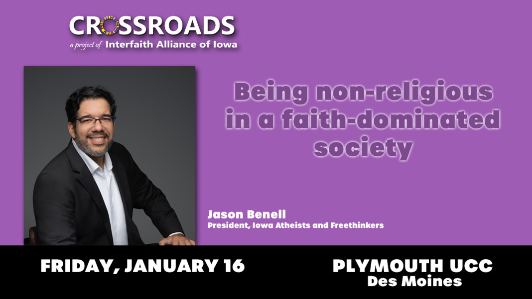 Crossroads meets the third Friday of each month in Des Moines